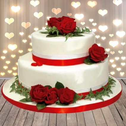 Wedding Rose Cake 2 Kg.